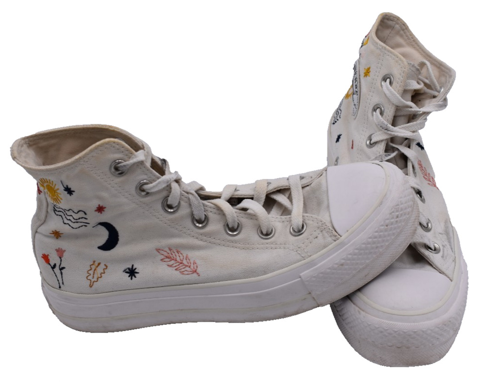 CONVERSE Chuck Taylor Platform High Top All Star It’s Ok To Wander Womens 7.5